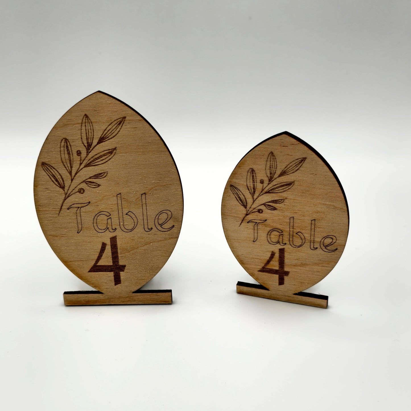 Flower Motif Wedding Table Numbers