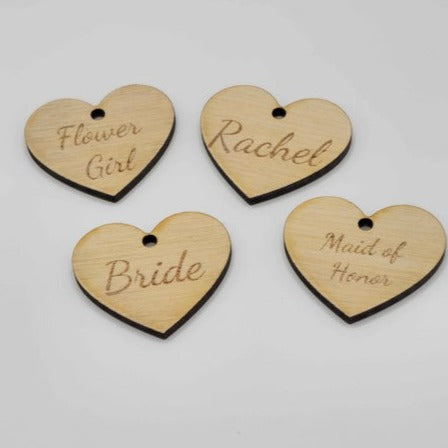 Heart Bouquet Tags