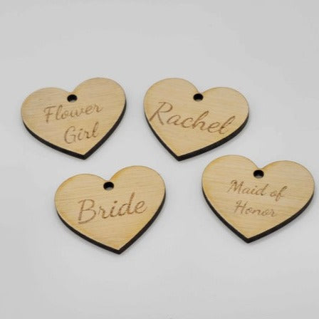 Heart Bouquet Tags