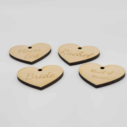 Heart Bouquet Tags