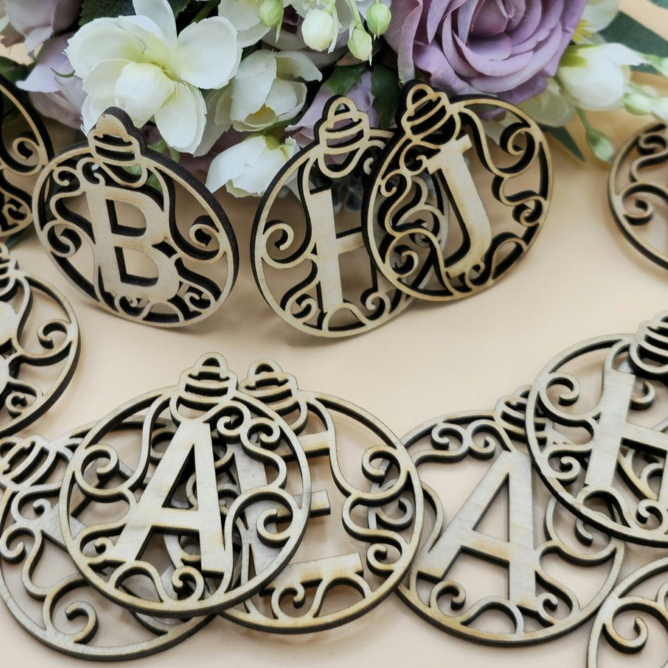 Wooden Letter Tags