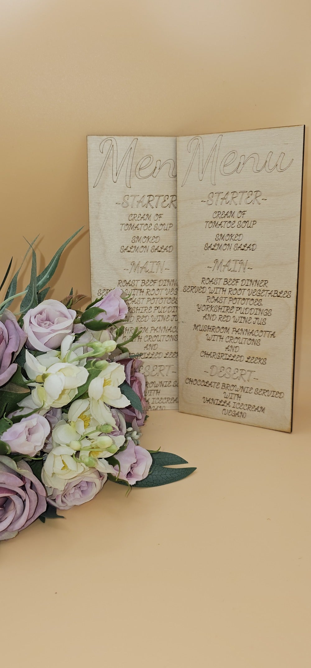 Table Menu Custom Order