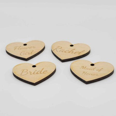 Heart Bouquet Tags