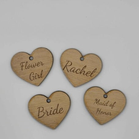 Heart Bouquet Tags