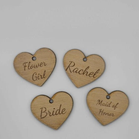 Heart Bouquet Tags