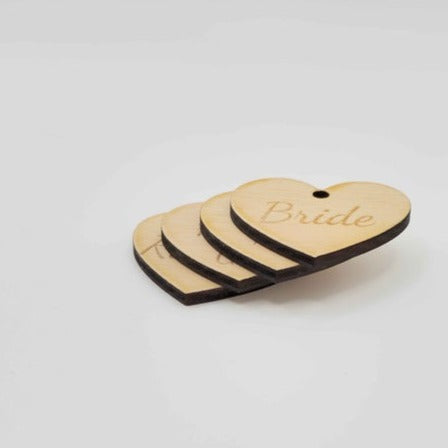 Heart Bouquet Tags