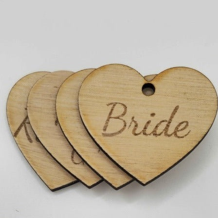 Heart Bouquet Tags