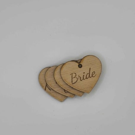 Heart Bouquet Tags