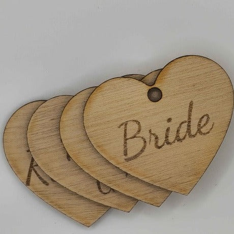 Heart Bouquet Tags
