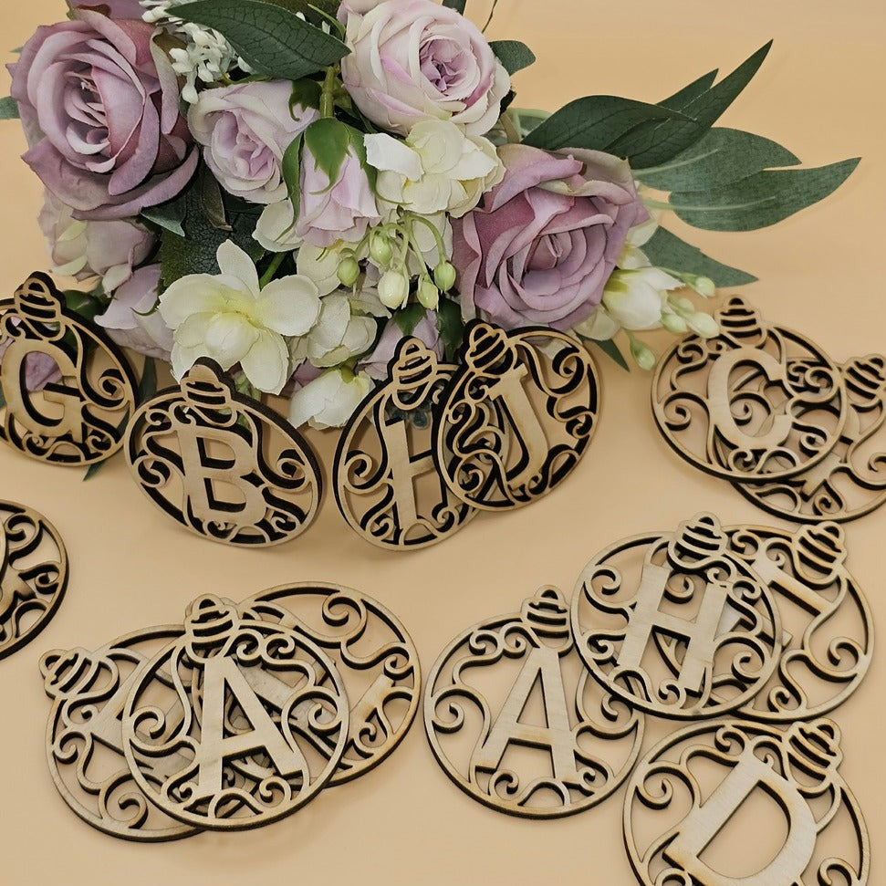 Wooden Letter Tags