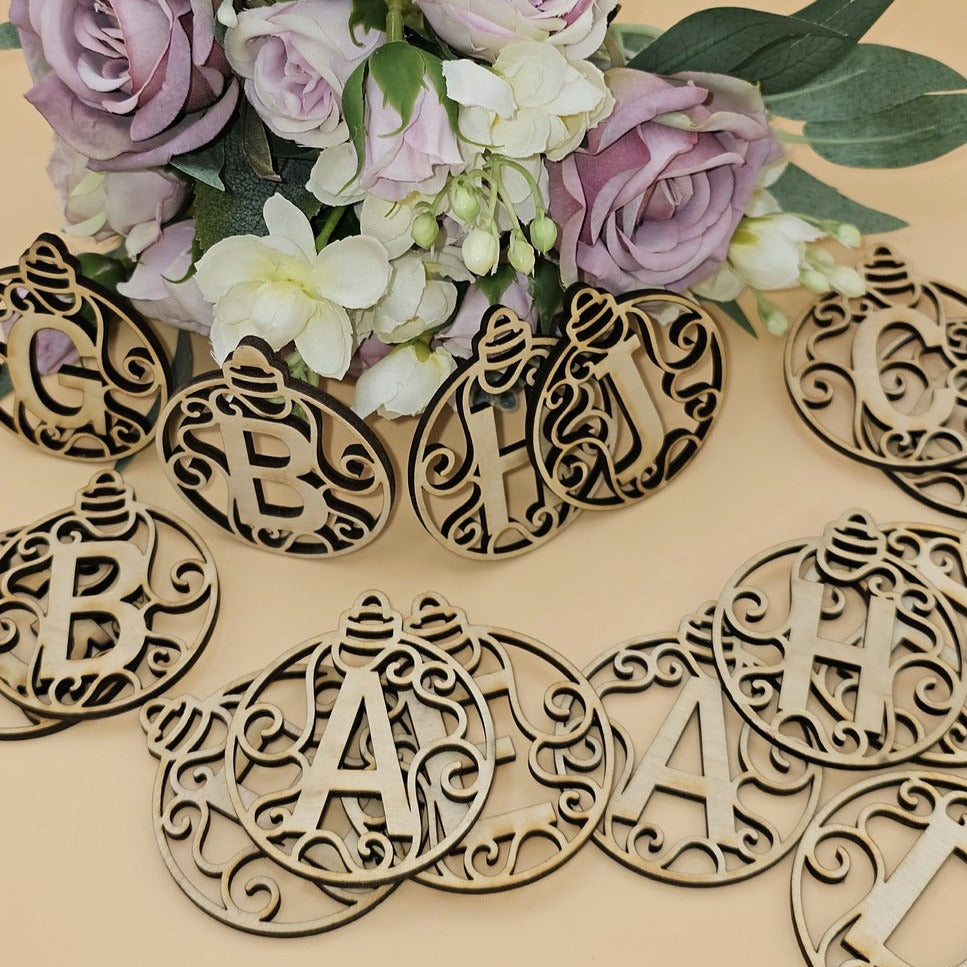 Wooden Letter Tags