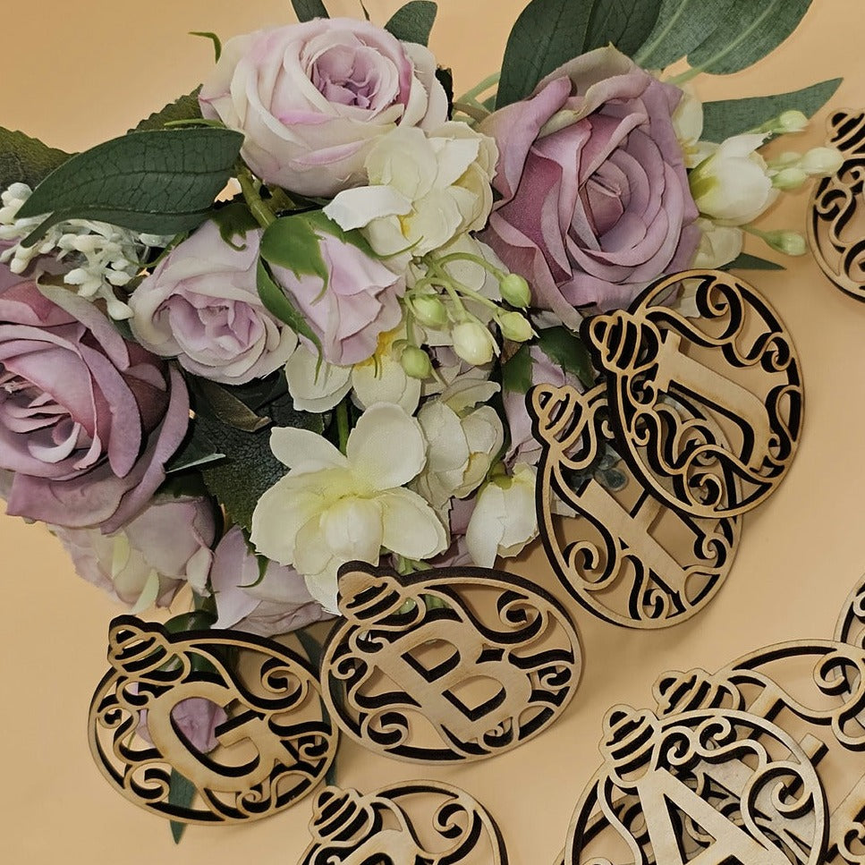 Wooden Letter Tags