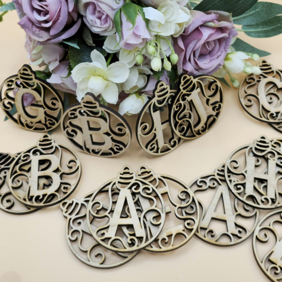 Wooden Letter Tags