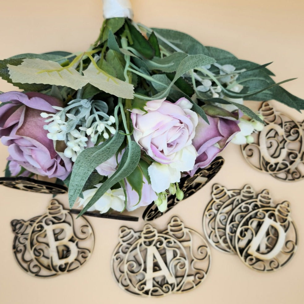Wooden Letter Tags