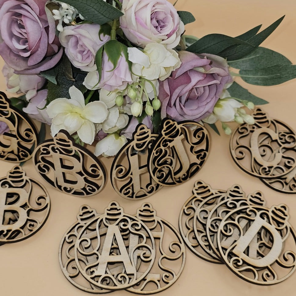 Wooden Letter Tags