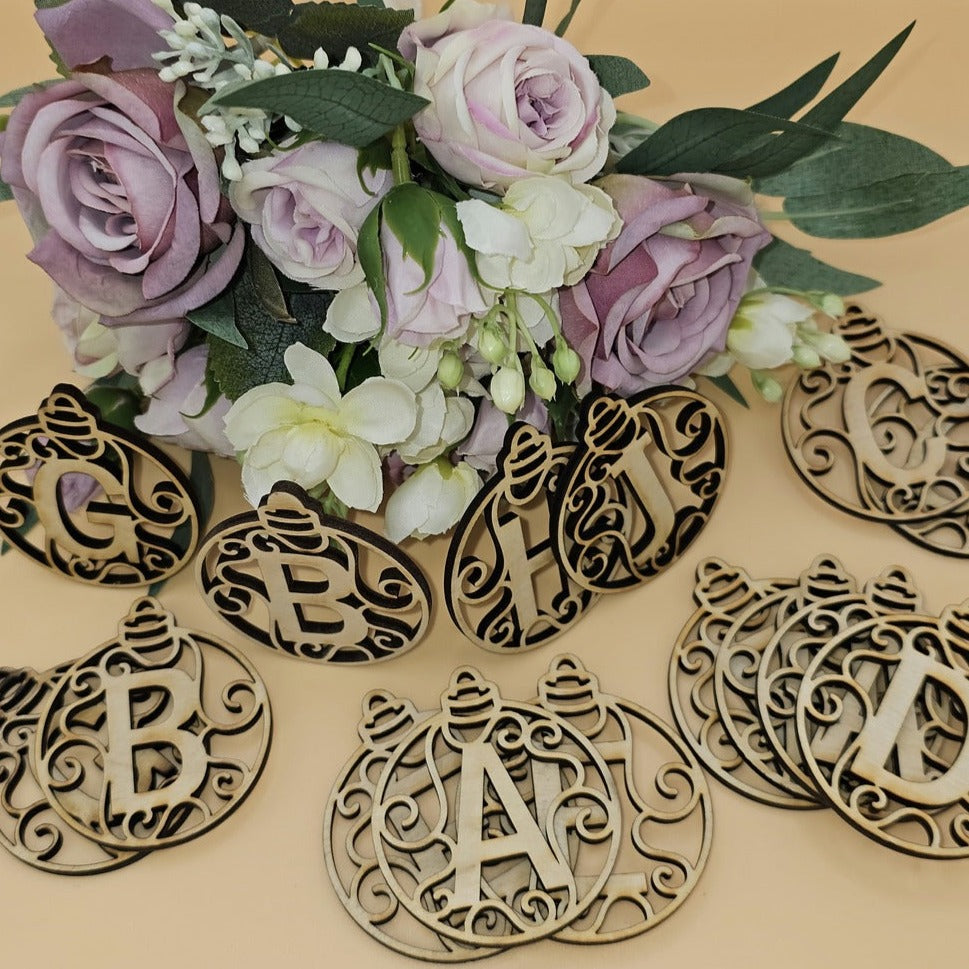 Wooden Letter Tags
