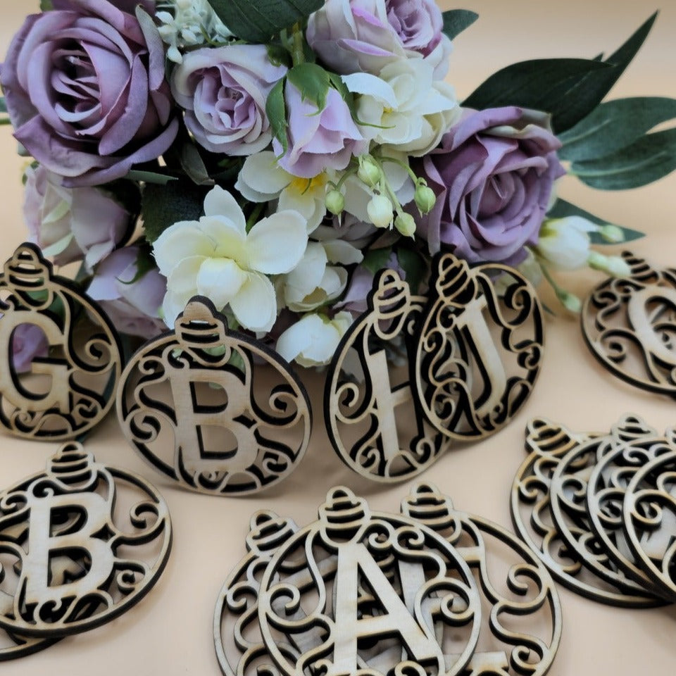 Wooden Letter Tags