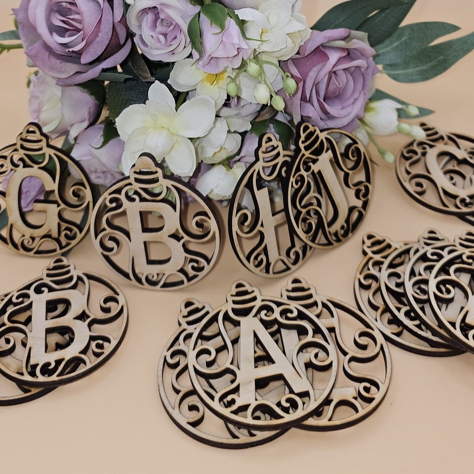 Wooden Letter Tags