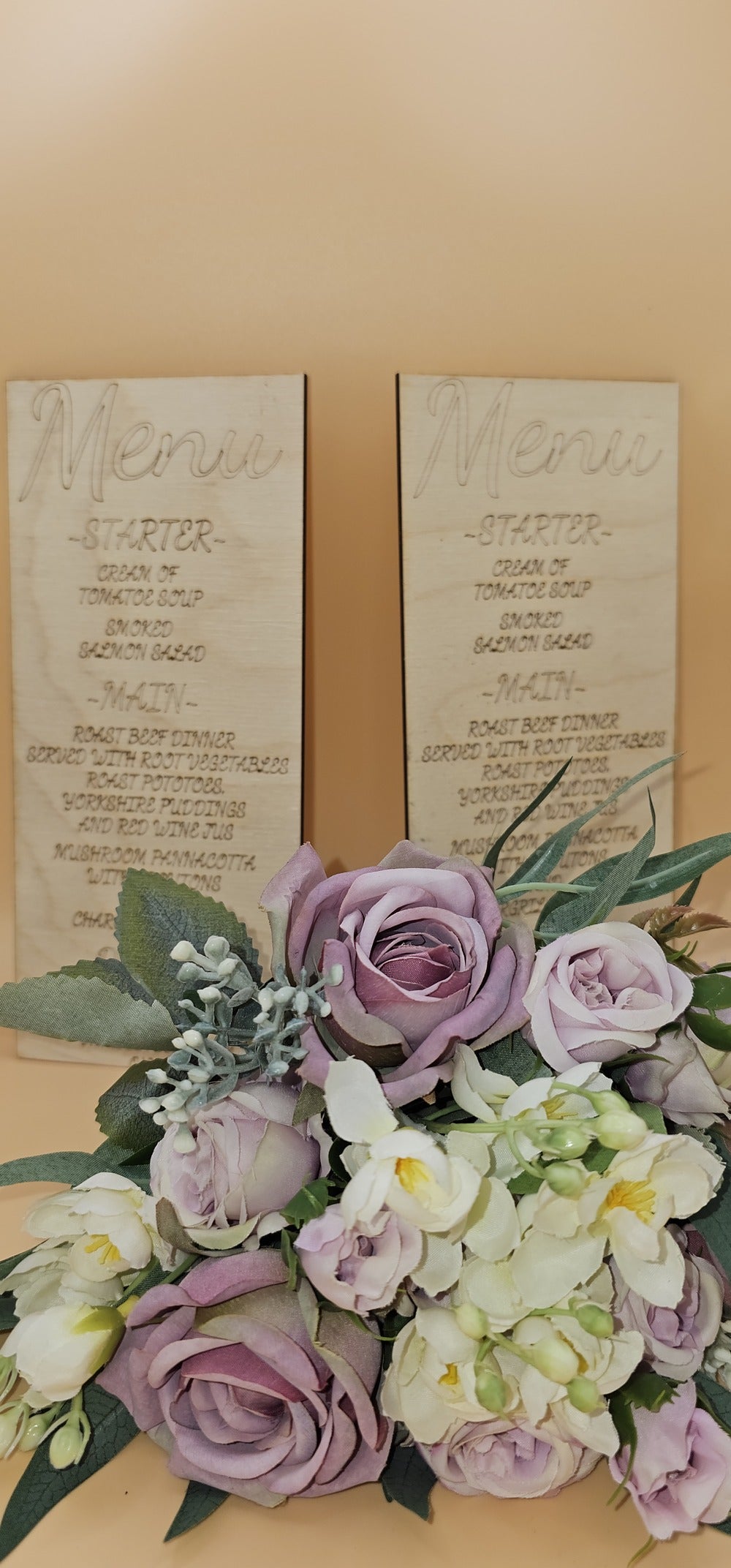 Table Menu Custom Order