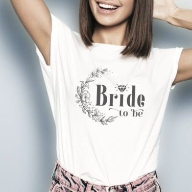 Bride To Be Motif T-Shirt